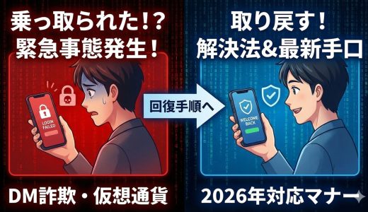 インスタ乗っ取りの解決法！取り返し方と2026年最新の手口